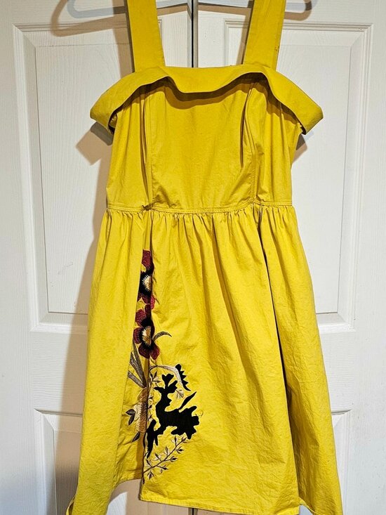 Anthropologie Dresses & Skirts - Retro-Inspired Girls from Savoy Sleeveless Dress w/ Exquisite Embroidery 16W